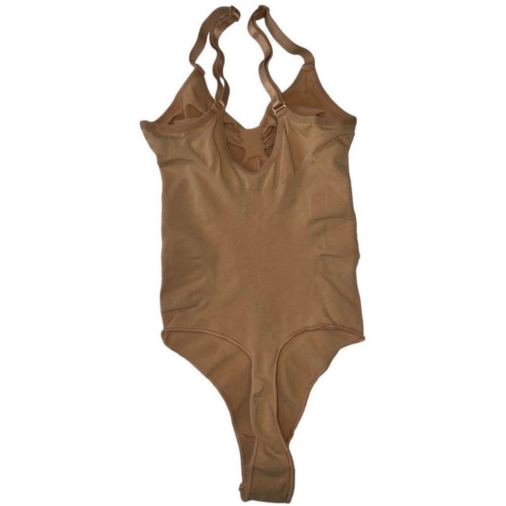 SKIMS SEAMLESS SCULPT THONG BODYSUIT SHAPEWEAR OCHRE BEIGE SIZE LARGE XL - Picture 6 of 8